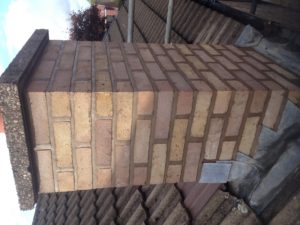 Pictures of a chimney rebuild